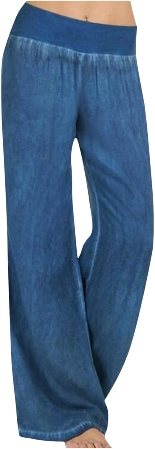Джинсы с широкими штанинами, джинсы, A01 Blue
