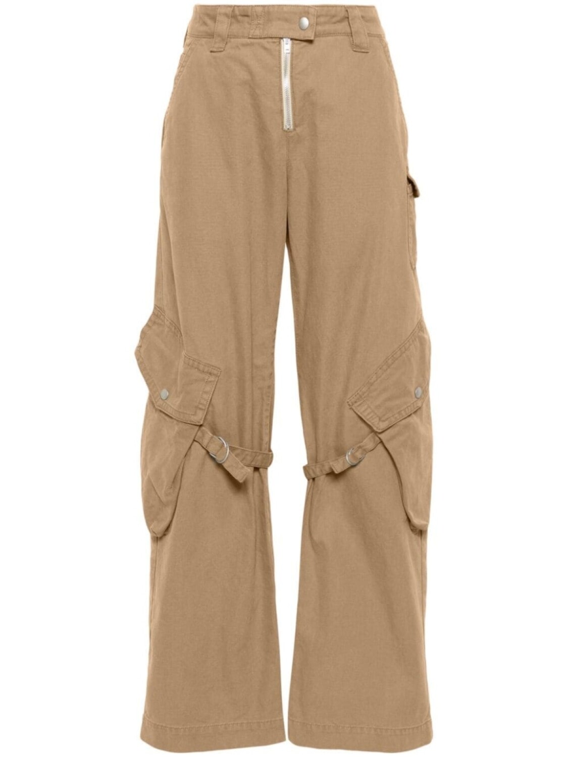 

Acne Studios прямые хлопковые брюки-карго, коричневый