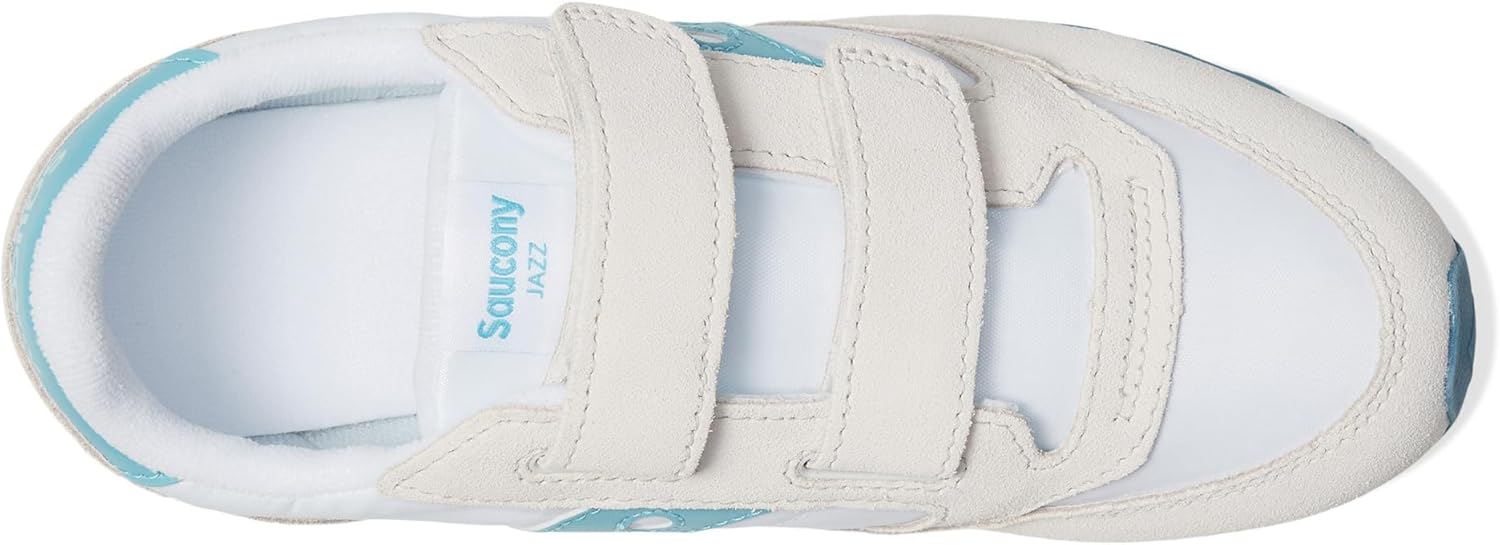 Детские кроссовки Saucony Jazz Double Hook Loop для унисекса, белый/синий/зеленый — фото 2