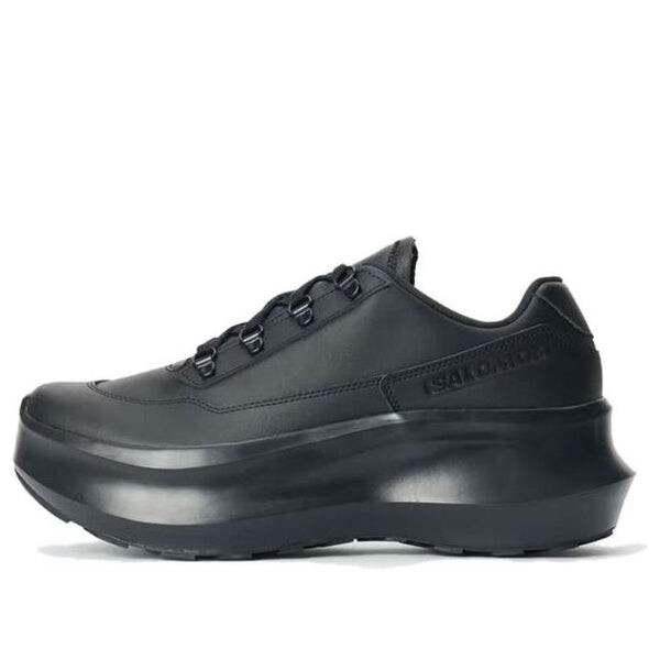 Кроссовки comme des garons sr811 leather platform 'black' Salomon, черный