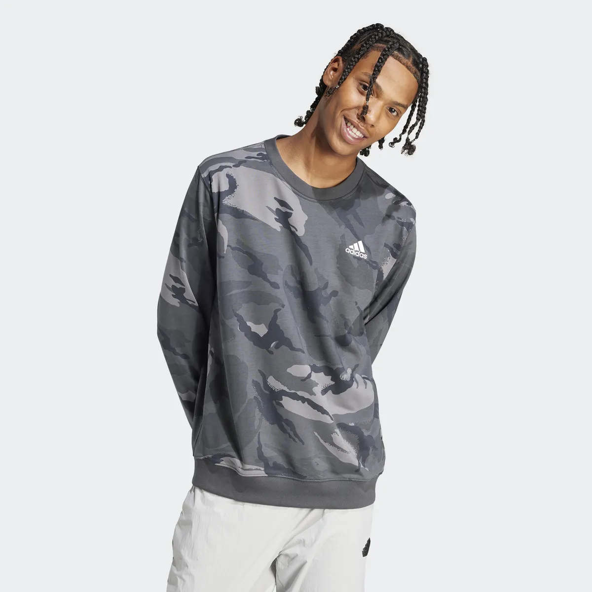 

Adidas Sportswear Толстовка "M BL CAMO CRW", серый