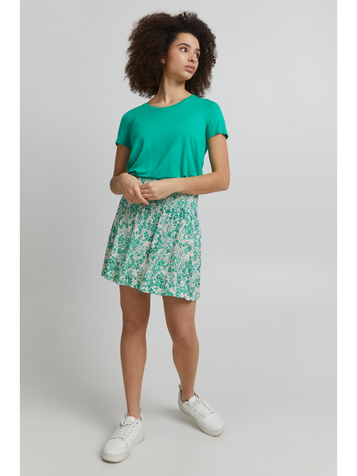 

ICHI Юбка IHLISA, стандартный крой, с принтом "зеленый орешник"