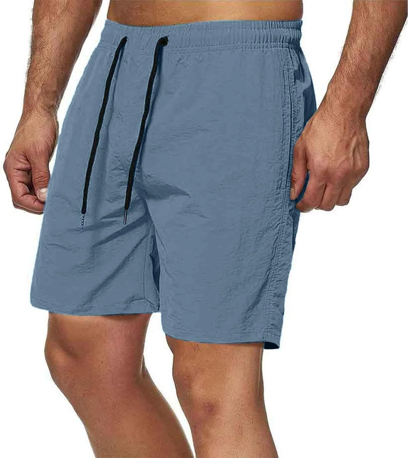 Спортивные шорты с эластичным поясом на шнурке, Generic, A01 Light Blue