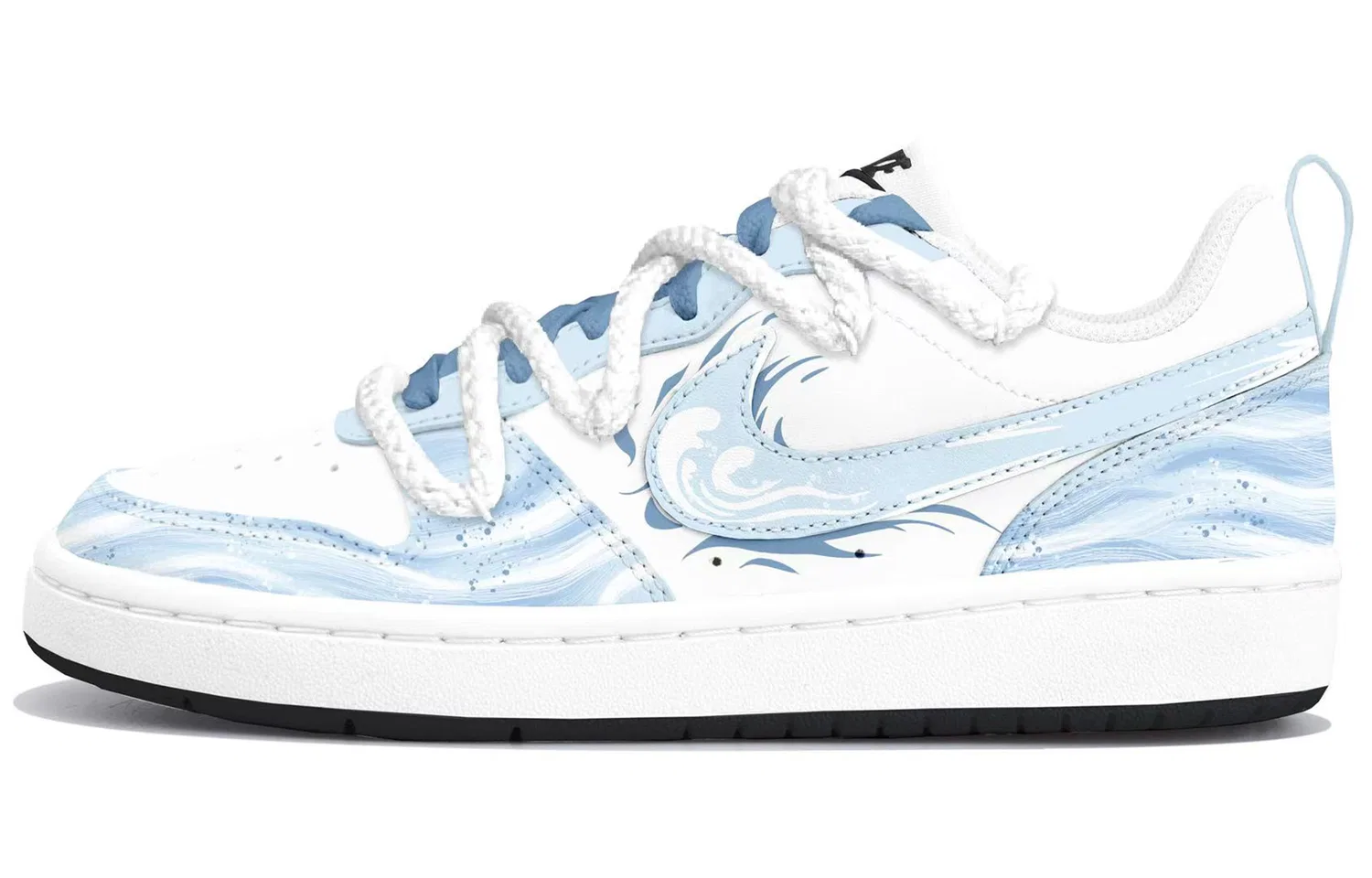 Кроссовки для скейтбординга Nike Court Borough Wave Sea Rhythm низкие синие