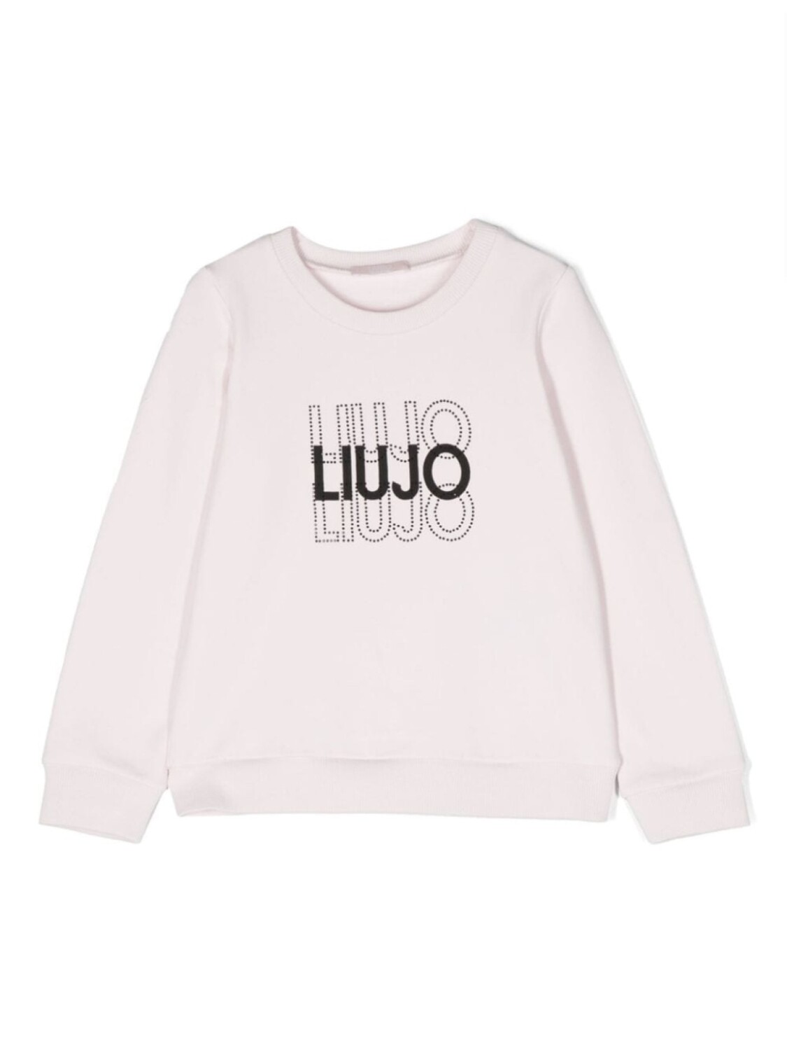 

Толстовка с логотипом и стразами Liu Jo Kids, розовый