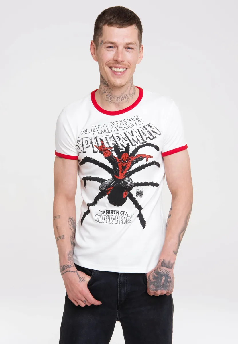 

Футболка Logoshirt "Человек-Паук" с детальным принтом, цвет Bunt