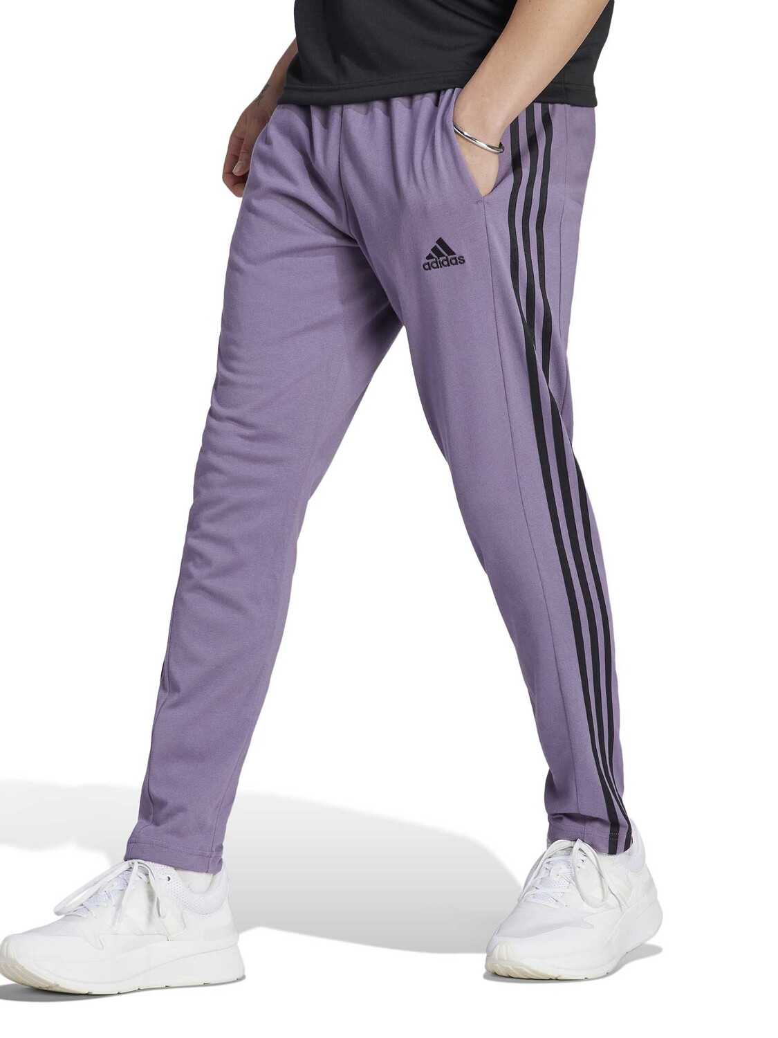 

Спортивные брюки Adidas Sportswear Essentials Single 3-Stripes, фиолетовый