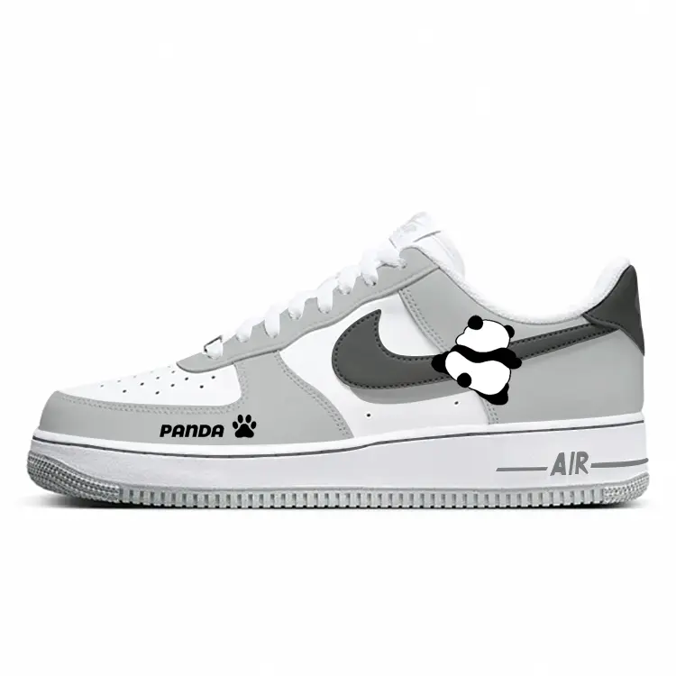 

Nike Кроссовки Air Force 1 с низким верхом, противоскользящие и износостойкие, дышащие, мужские, белые, серые