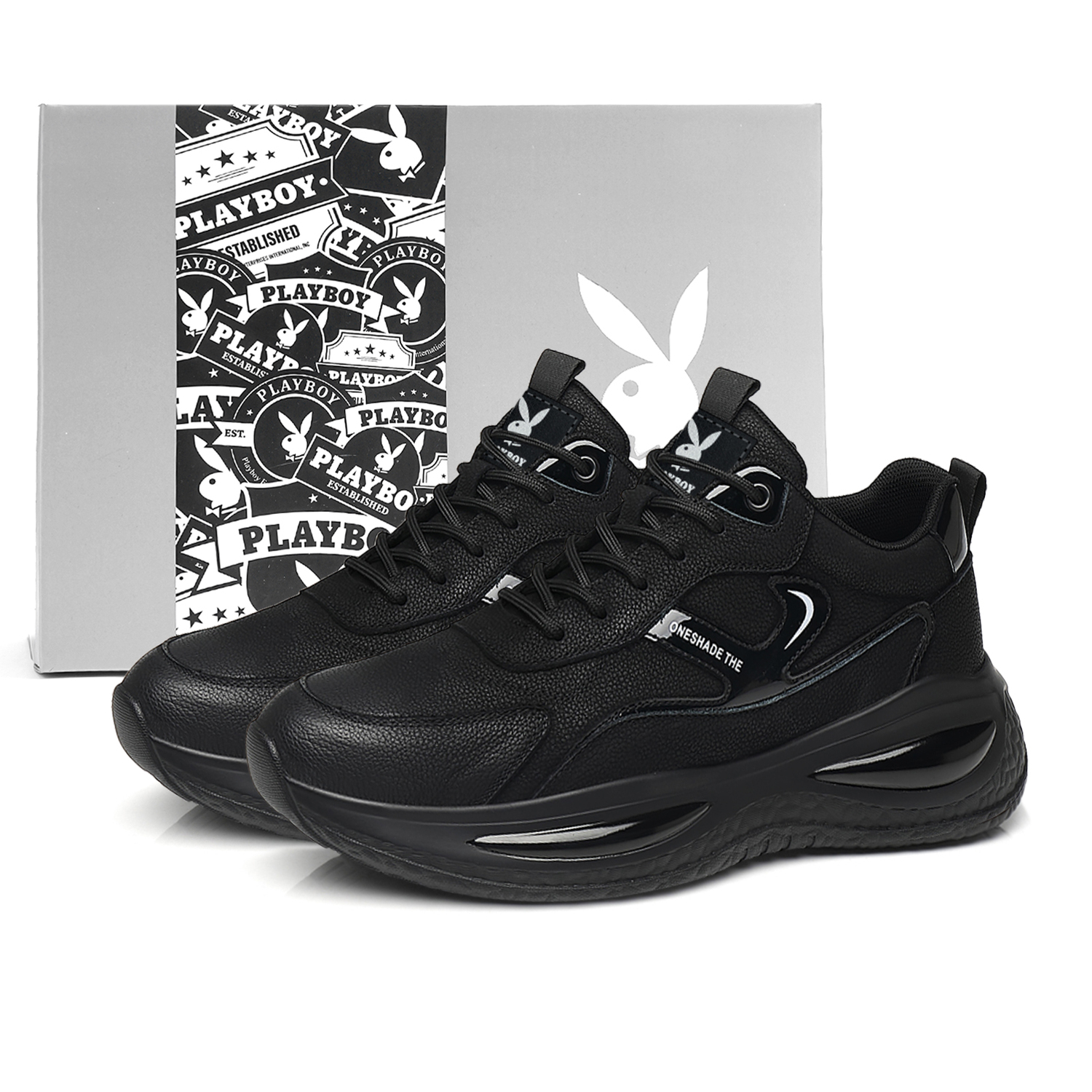 

Playboy Мужские повседневные туфли Low Top черные [с коробкой], цвет Black [Box Included]