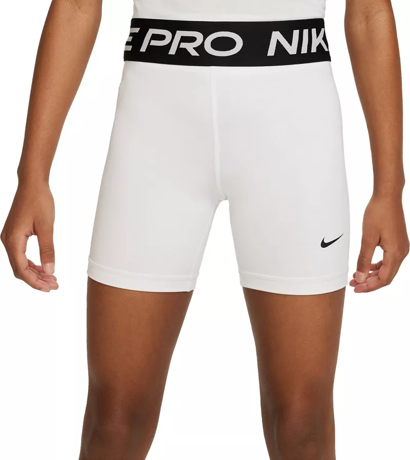 

Шорты Nike для девочек 5 дюймов Pro, белый