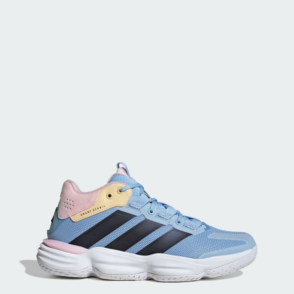 Кроссовки Adidas Court Stabil Indoor Shoes, цвет Cloud White/Bright Royal/Team Solar Orange