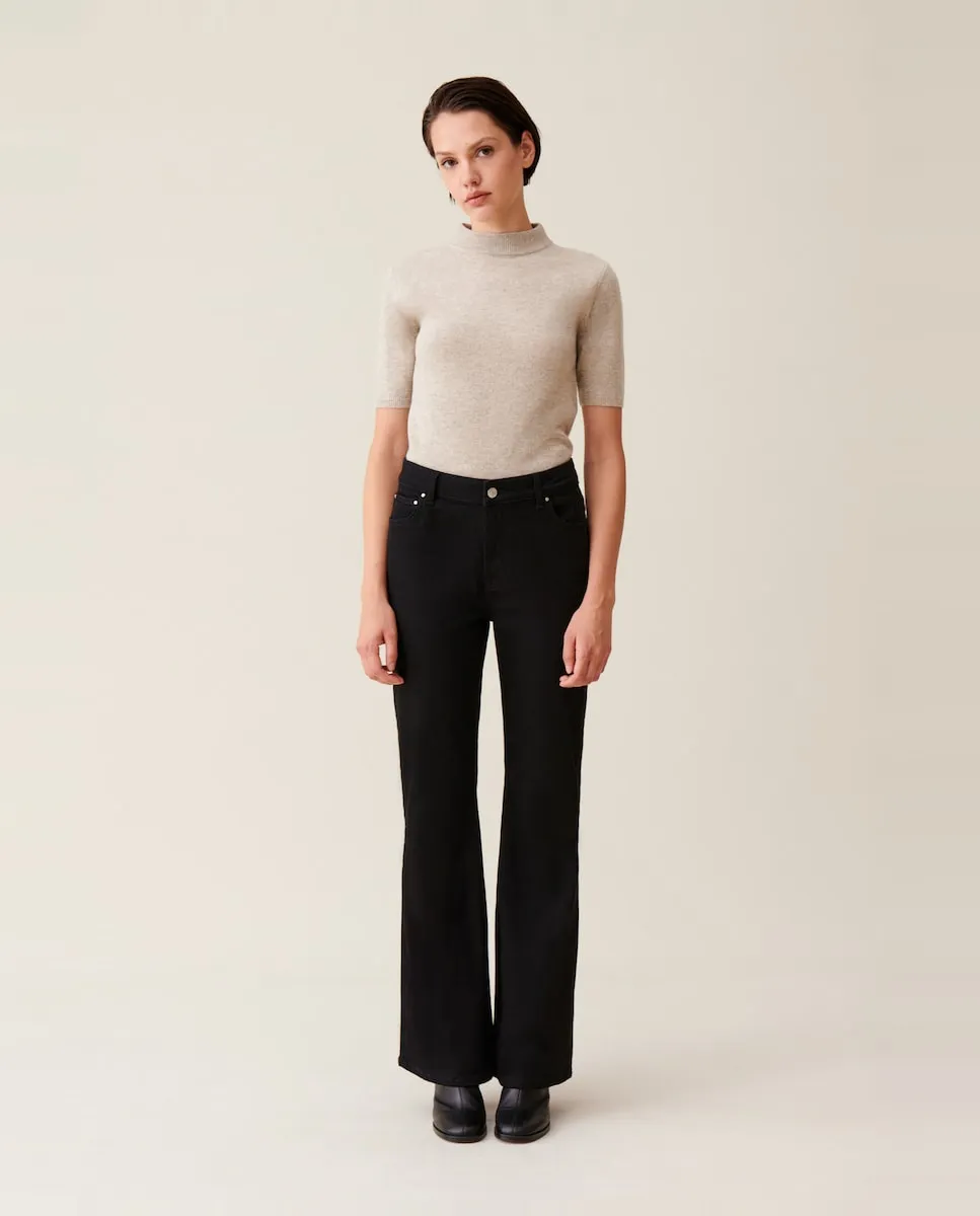 

Женские расклешенные джинсы Paul черного цвета Claudie Pierlot, черный