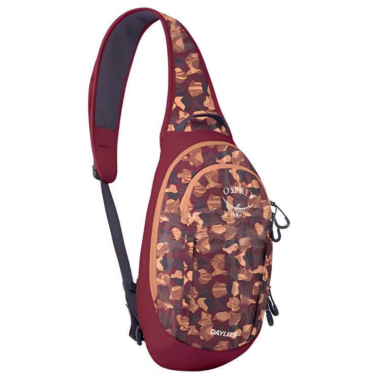 

OSPREY 5-6 литровый наплечный рюкзак через плечо из переработанного полиэстера красный принт унисекс