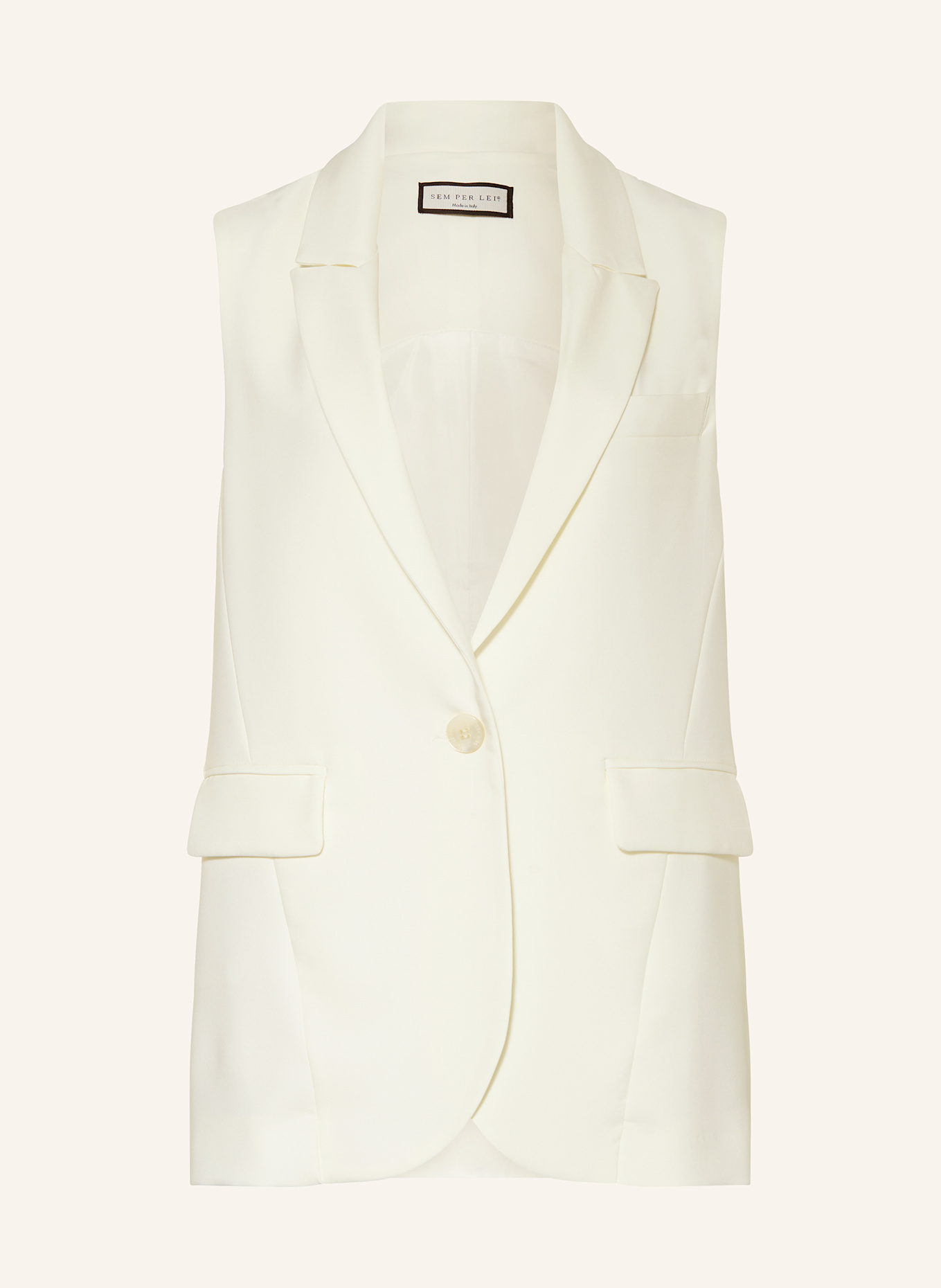 

Блейзер жилет Sem Per Lei, экрю