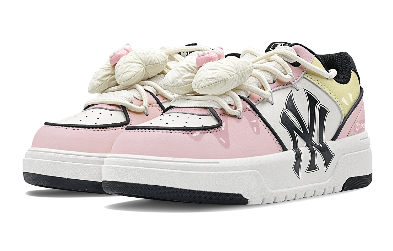 Кроссовки MLB Chunky Liner Skateboarding Shoes Unisex Low-top Pink/white, розовый — фото 4