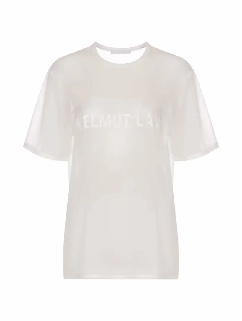 

Футболка с логотипом Helmut Lang, белый