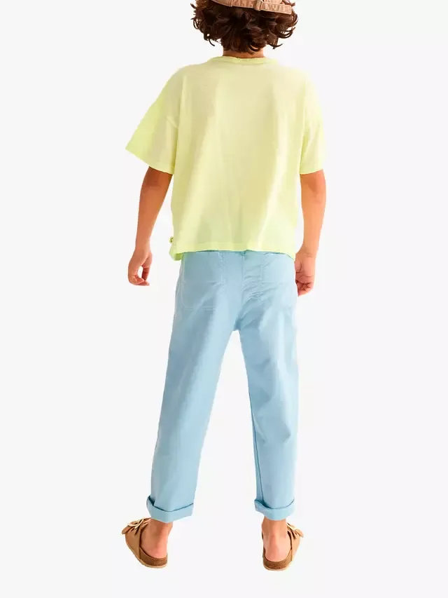 Детские хлопковые брюки Cozmo Fabiok из саржи, синие Cozmo Brand — фото 4