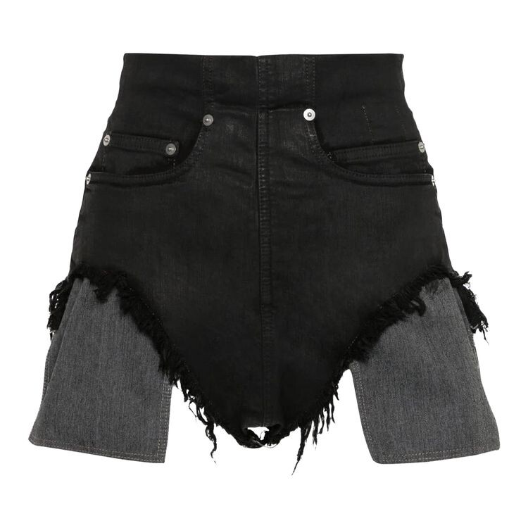 

Шорты Rick Owens DRKSHDW Dirt Cutoffs Shorts Black Wax, черный