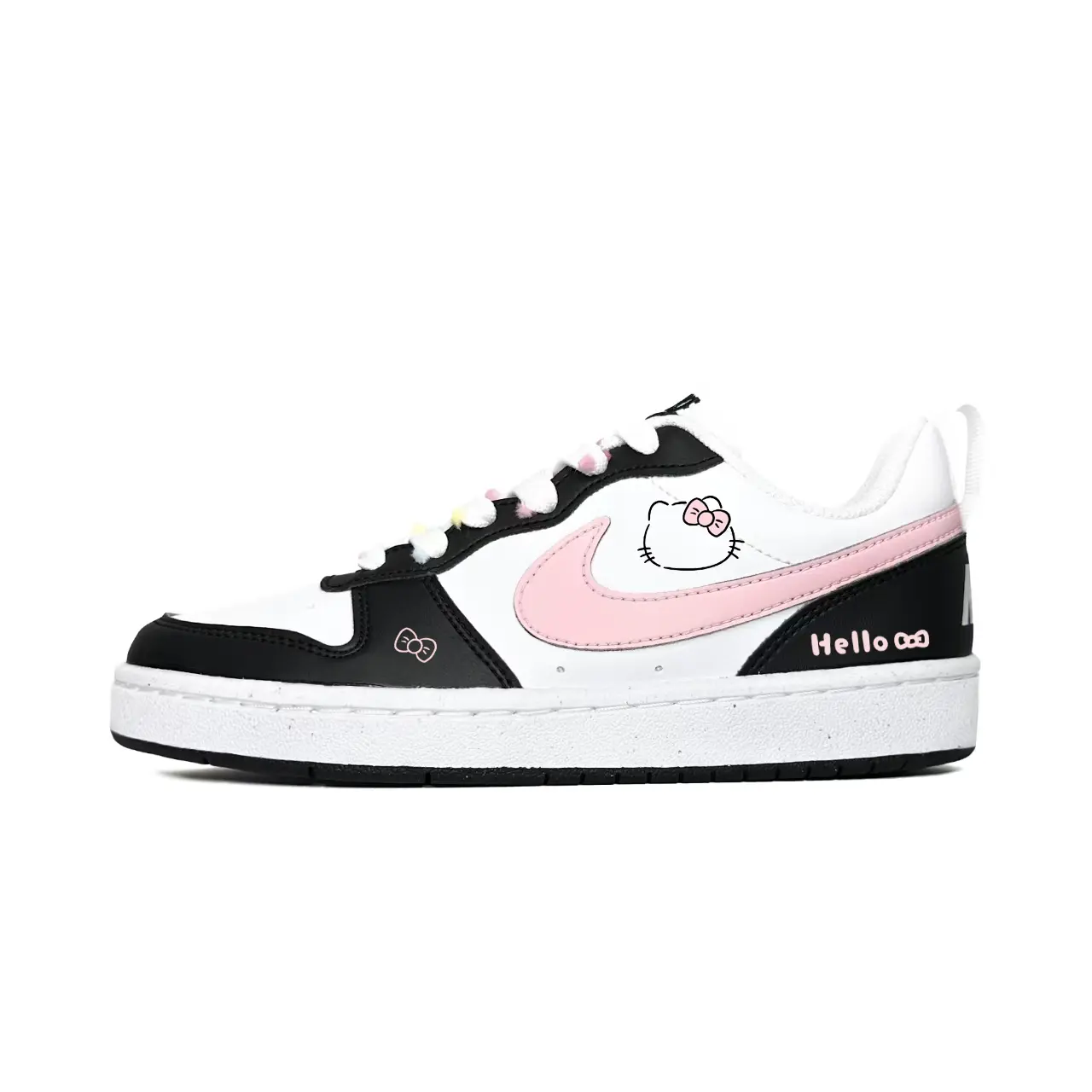 

Nike Court Borough Coco Kitten нескользящие устойчивые к истиранию низкие детские скейтбординг кроссовки Pink