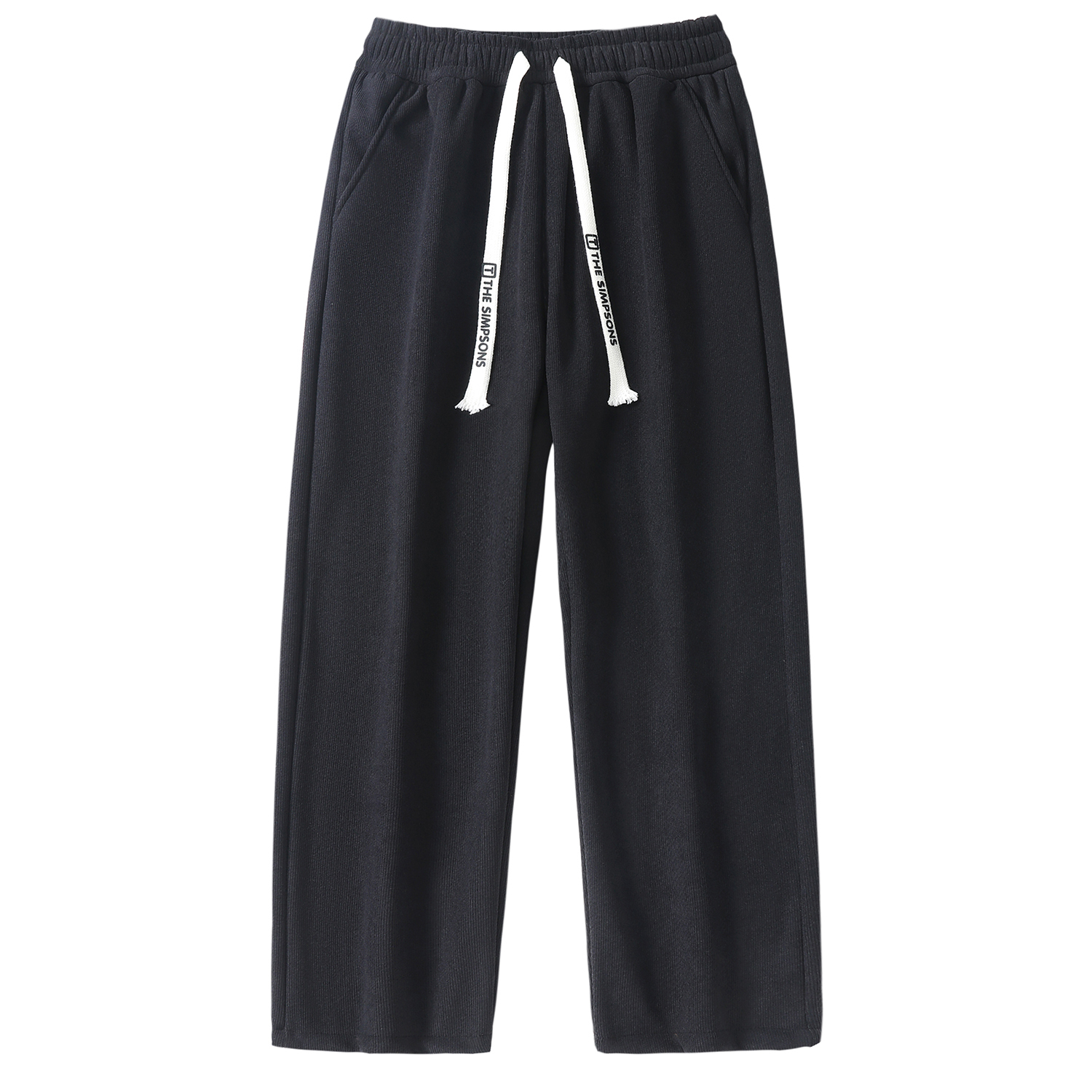 

Вязаные спортивные штаны унисекс The Simpsons, карамельные с флисовой подкладкой