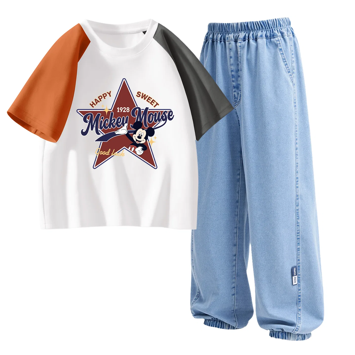 Спортивный костюм Disney Casual Sportswear 2 Piece Set Kids' Dido Orange Gray+Denim Light Blue — фото 4