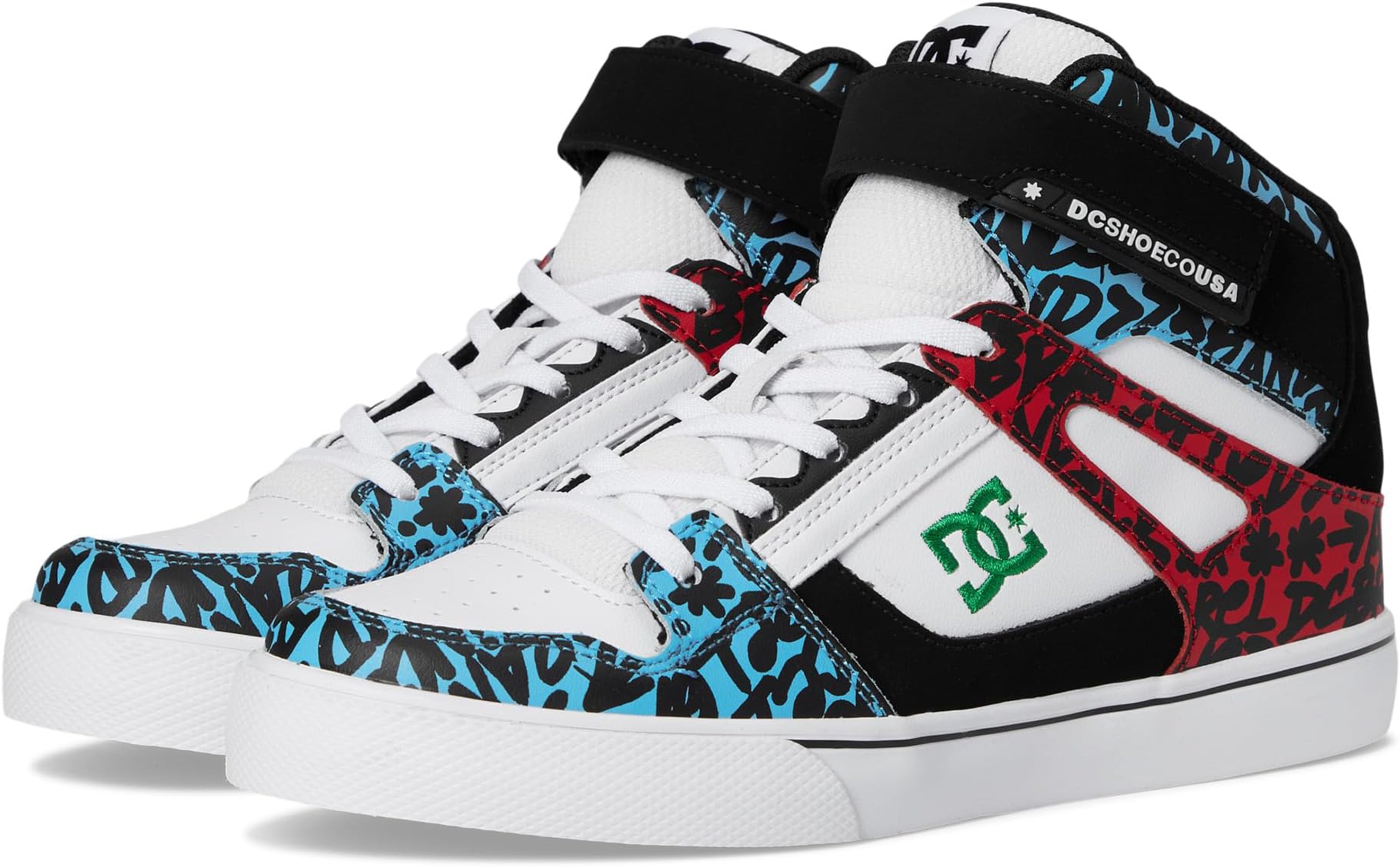 

Кроссовки DC Kids Pure High-Top EV, Blue/Red/White