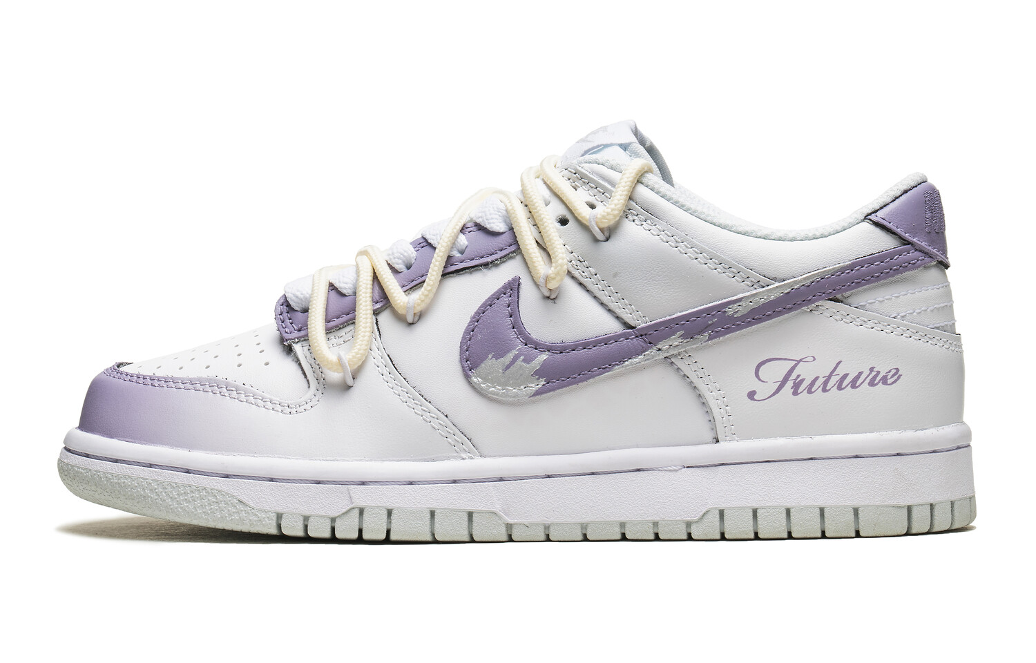 

Кроссовки Nike Dunk Skateboarding Shoes Men Low-top White/Purple, фиолетовый