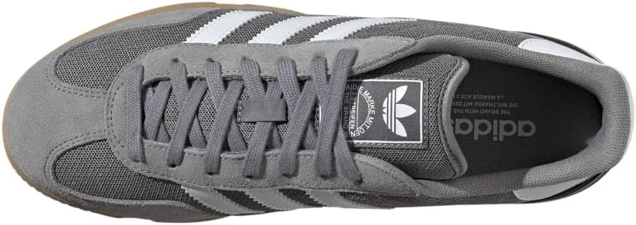 Мужские кроссовки Adidas Gazelle Sala на шнуровке повседневные - серые, серый — фото 4