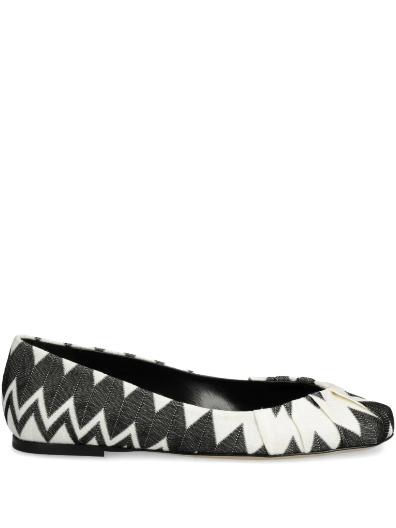 Балетки Missoni с зигзагообразным узором, черный