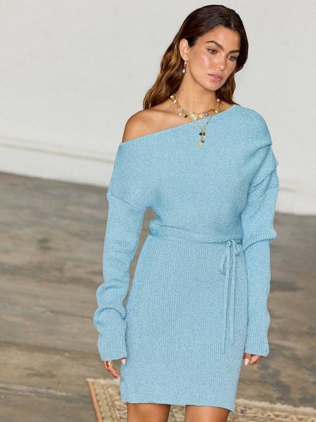 

Платье в рубчик от тилли Never Fully Dressed, синий