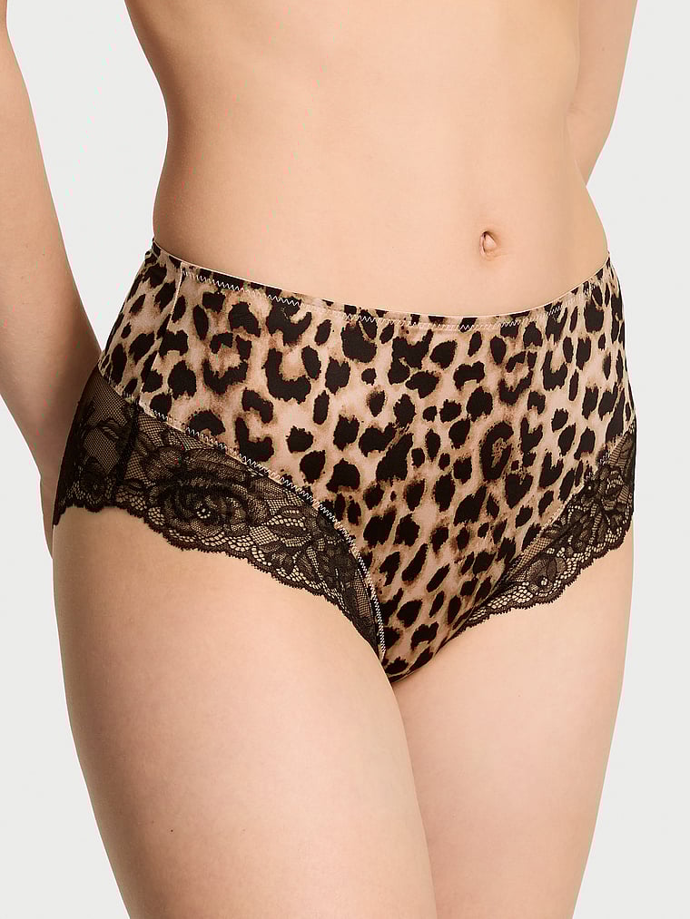 

Трусики-Слипы с высокой талией и кружевной отделкой Very Sexy, цвет lace trim leopard