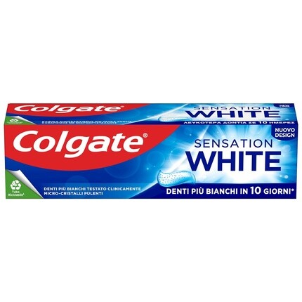Зубная паста Colgate Sensation White 75 мл - Отбеливающий отбеливатель, клинически протестированный - 10-дневный отбеливатель - Белые зубы с активными микрокристаллами — фото 2