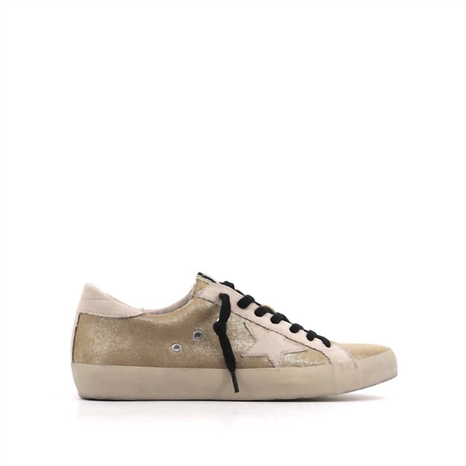 Женские кроссовки Paloma Low Star золотистые SHU SHOP, золотой — фото 2