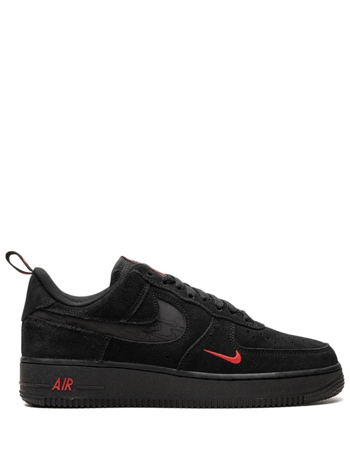 

Nike кроссовки Air Force 1 Low Multi Swoosh Black/Crimson, черный