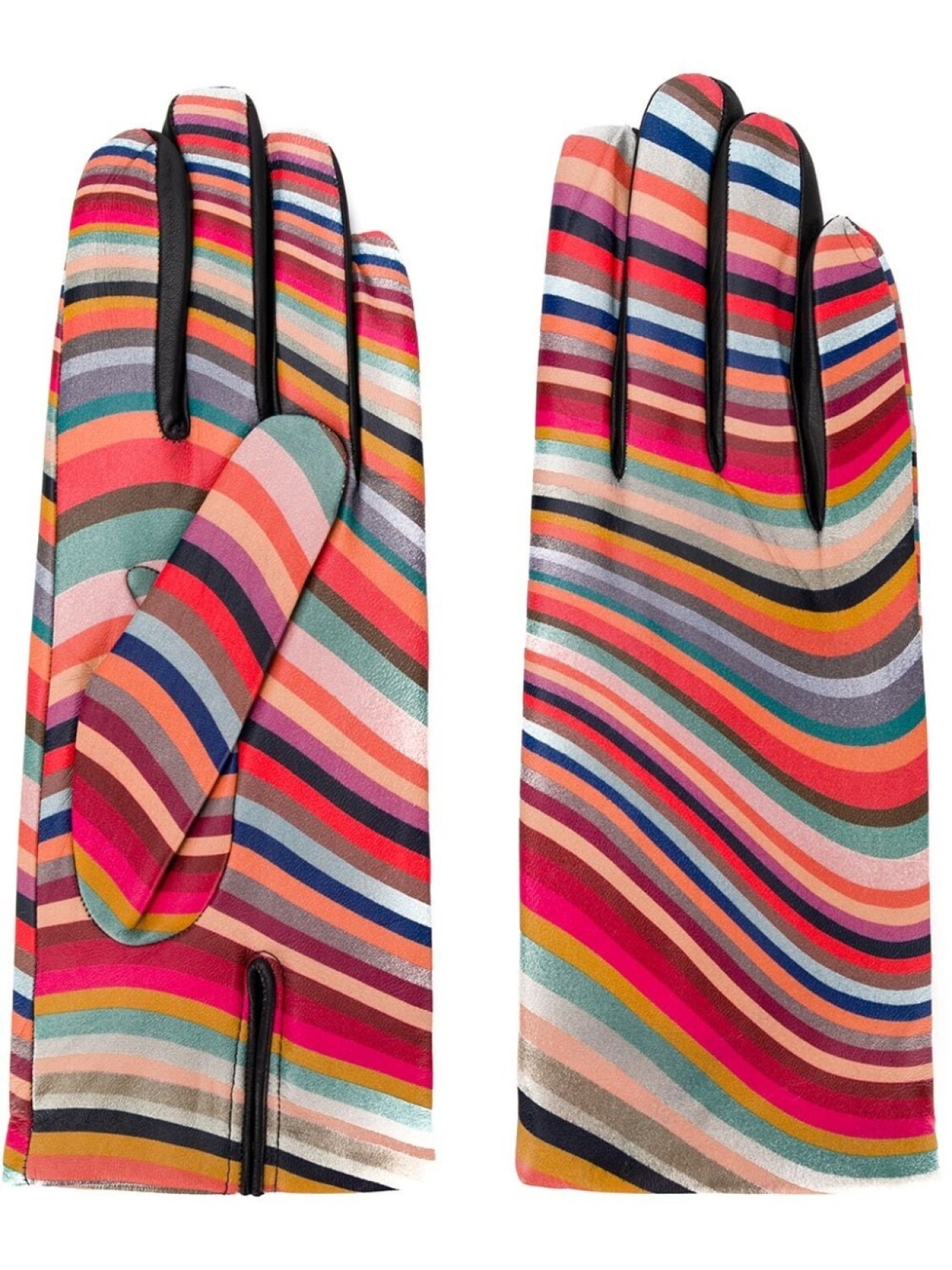 

Paul Smith полосатые перчатки, розовый