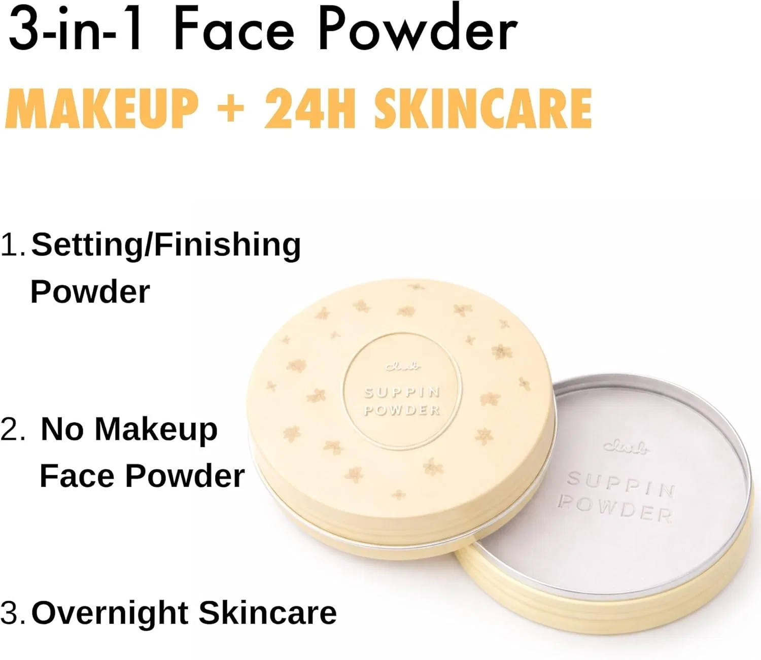 Пудра Club No Makeup Powder с ароматом османтуса и цитрусов, прозрачная — фото 2