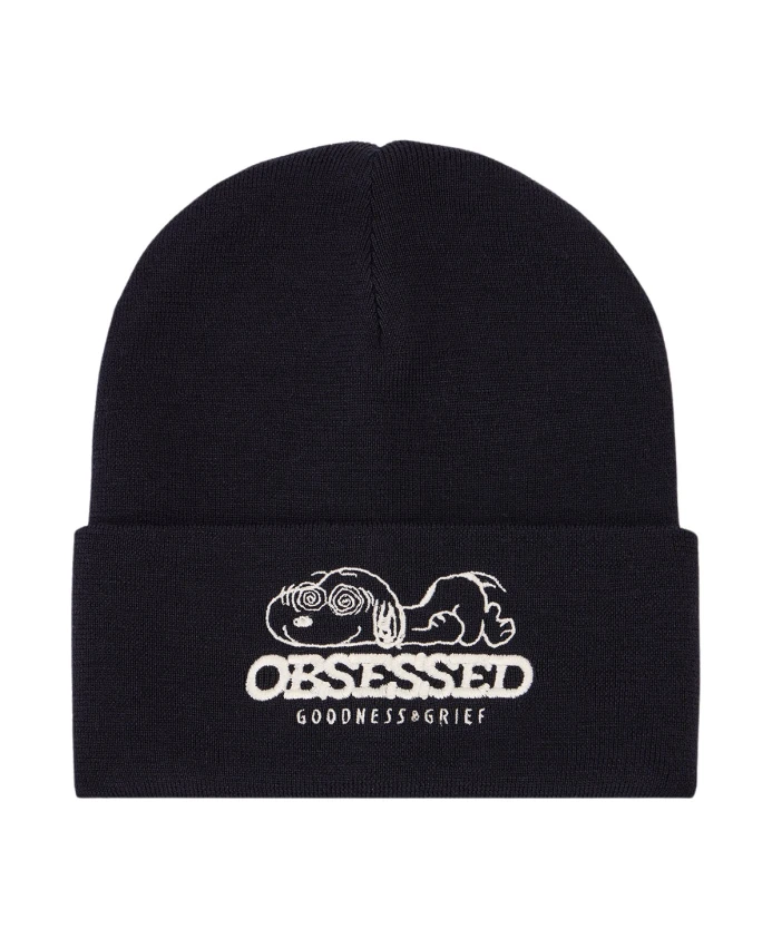 

Синяя шапка из мериносовой шерсти: культовая и забавная. Iceberg, синий