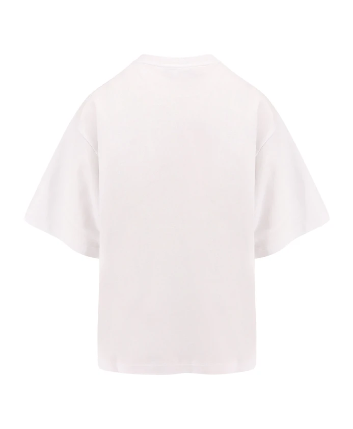 Футболка Dolce & Gabbana Ribbed With Monogram And Logo, белый — фото 2