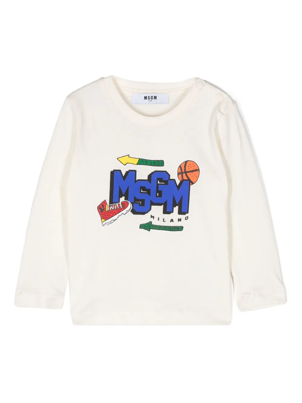 

Футболка из джерси MSGM Kids, нейтральный