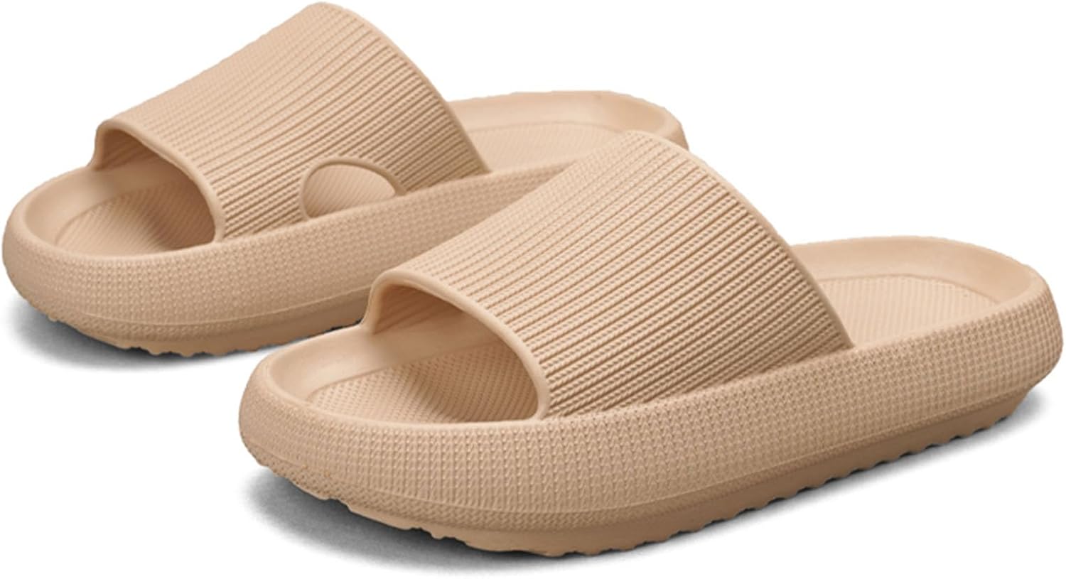 

Тапочки-пантолеты XMISTUO с подушкой, Шлепацы для женщин и мужчин, домашние шлепки, душевые тапочки, мягкая летняя обувь для пляжа, нескользящие тапочки для дома и улицы, коричневый