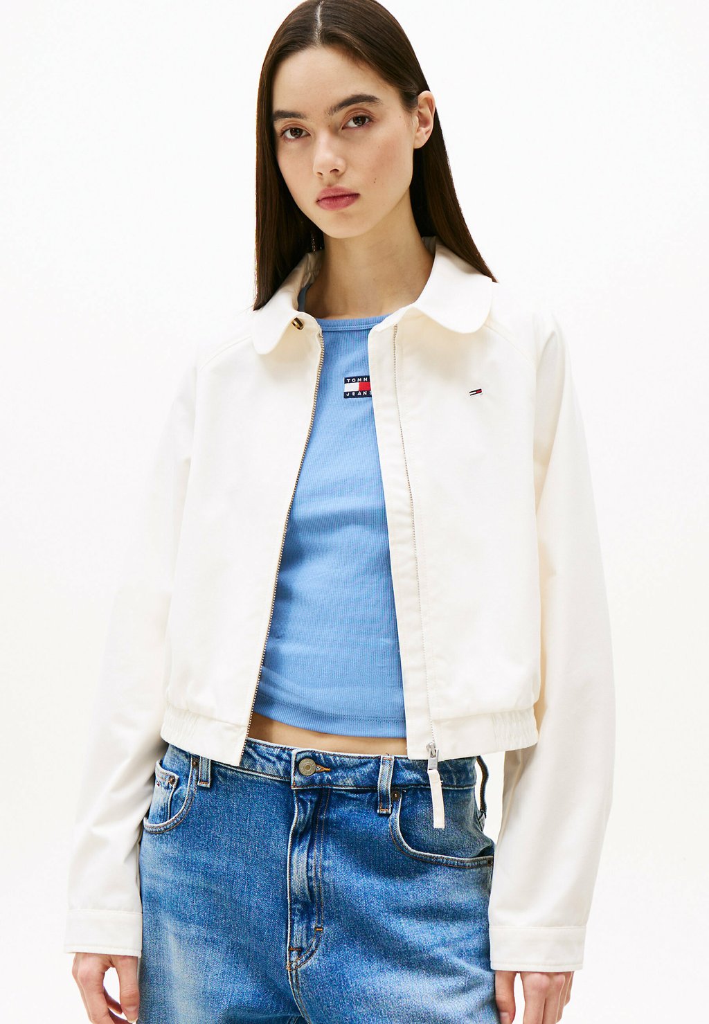 

Легкая куртка BADGE WATER REPELLENT Tommy Jeans, белый