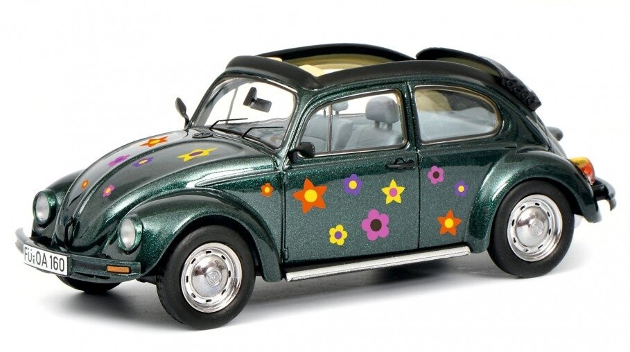 

Schuco Vw Kaefer Open Air Blumen Green 1:43 450389500