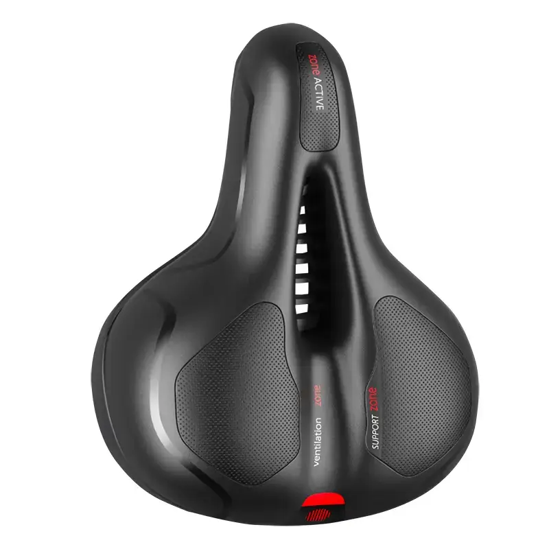 

Подушка сиденья для велосипеда cz3 с задним фонарем, сиденье для велосипеда Аньшань, удобное амортизирующее шариковое сиденье, дышащая утолщенная губка, зарядка, задний фонарь, складное сиденье, черное Osagie