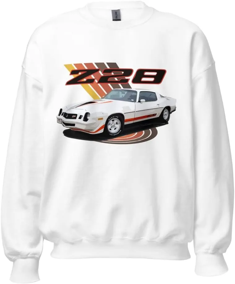 

1979 White Camaro Z28 ретро свитшот уличного стиля JG Infinite