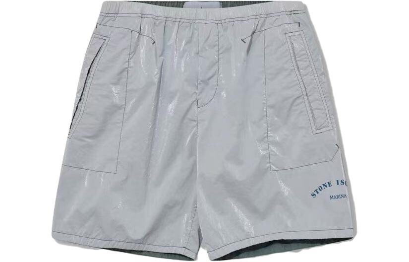 SS23 Marina повседневные шорты мужские серебристые Stone Island, цвет Silver