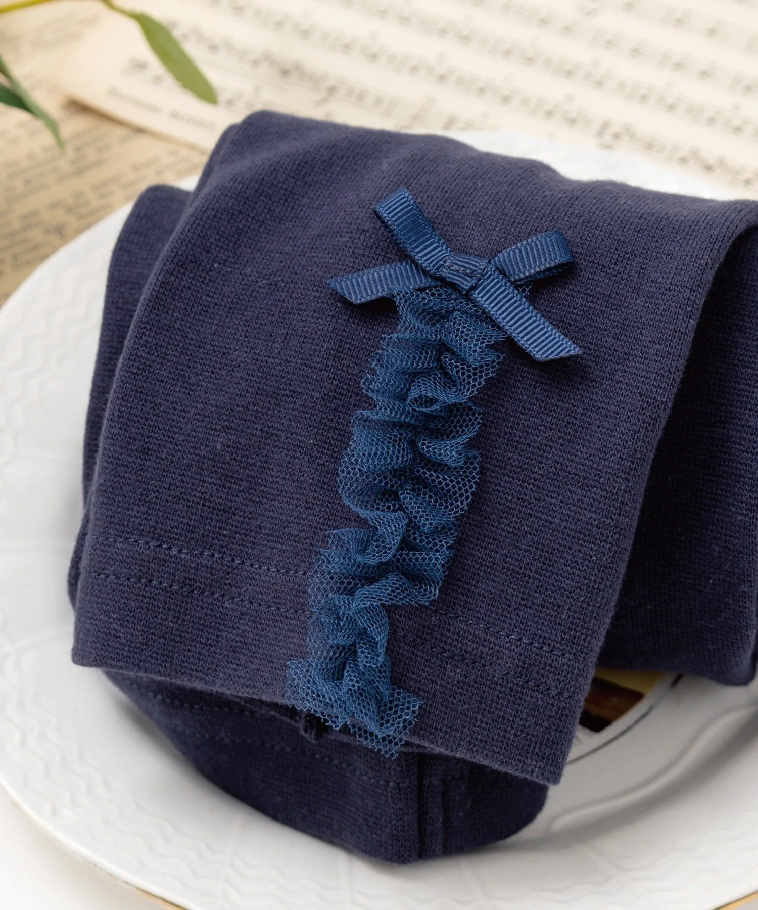Леггинсы из тюлевой ленты/Удобные Panpantutu, Navy — фото 2