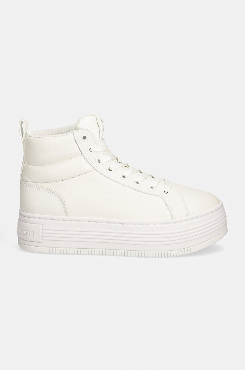 Кроссовки Calvin Klein Jeans BOLD PLATF MID OH MG LTH, белый — фото 3