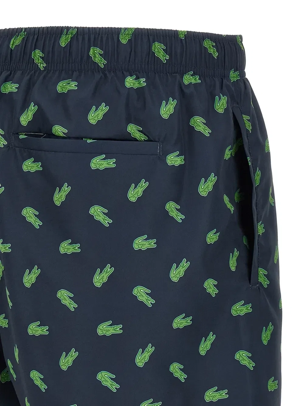 Плавки с кулиской и крокодиловым принтом Lacoste, синий — фото 4
