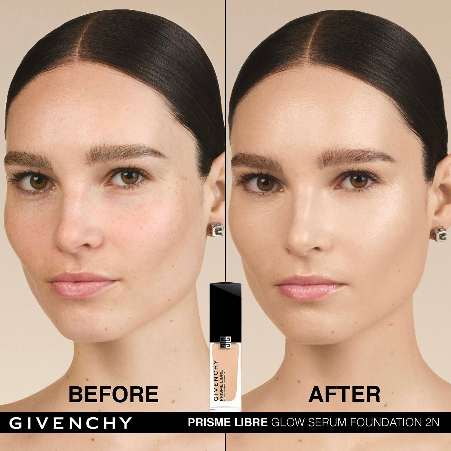 Тональная основа Prisme Libre Glow Serum Givenchy, 0.5C (30 ml) — фото 2