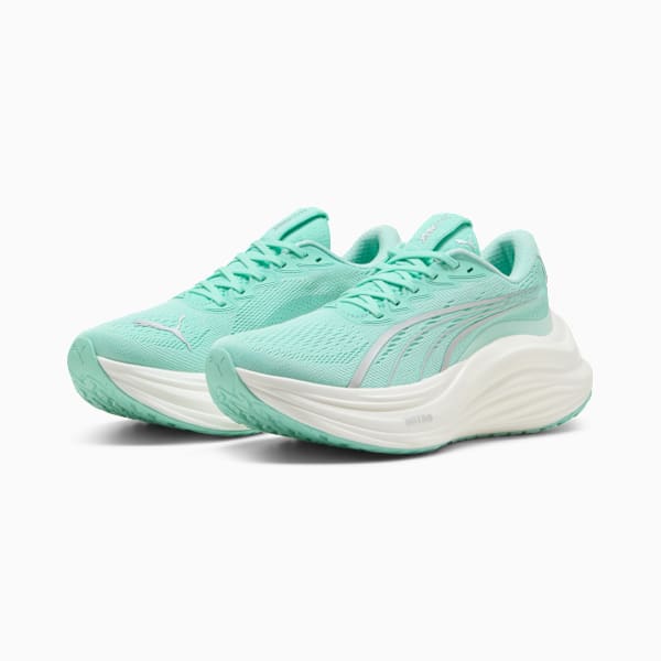 Женские кроссовки для бега по шоссе Magmax Nitro Puma, зеленый — фото 2